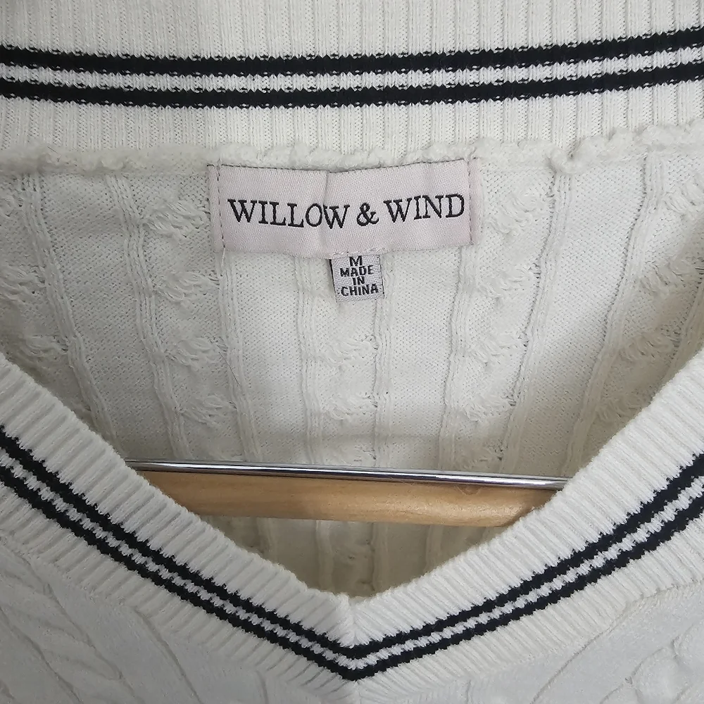Willow & Wind Ivory Cable Knit Sweater and Skirt Set - Picture 3 of 4
